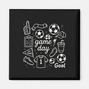 Fußballspieltag Schaumstoff-Finger-Klips und Tor-V Magnet