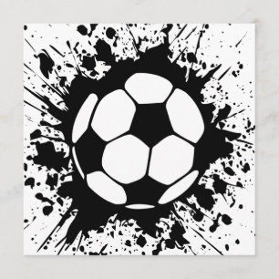 Fußballsplatz Einladung