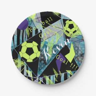 Fußballsport Ballspiel Pappteller