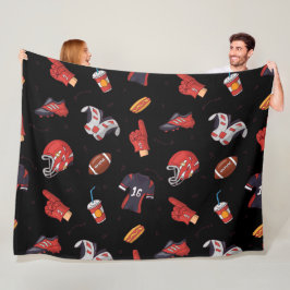 Fußballsportausrüstung mit Muster Fleecedecke