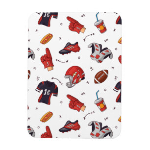 Fußballsportausrüstung mit Muster Magnet