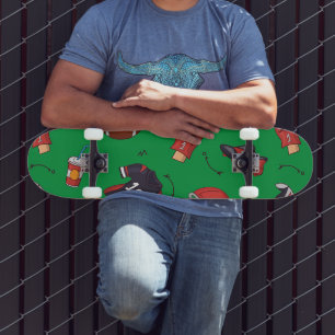 Fußballsportausrüstung mit Muster Skateboard