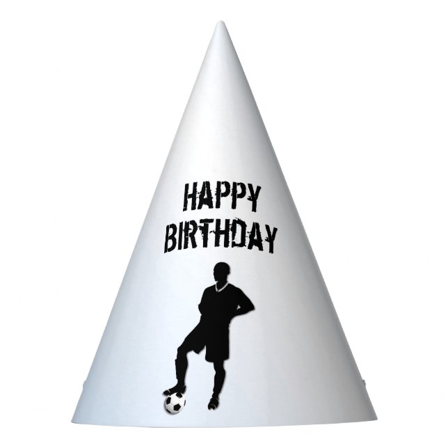 Fußballsportdesign Partyhütchen (Vorderseite)
