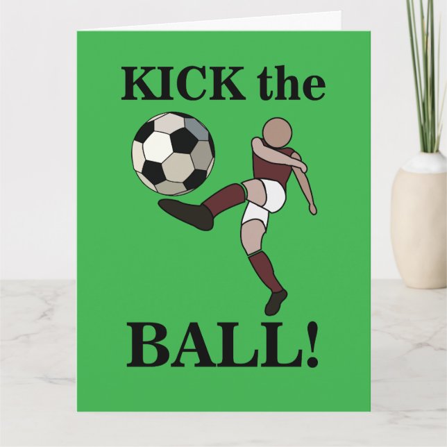 Fußballsporttrainer Geburtstag Karte (Vorderseite)