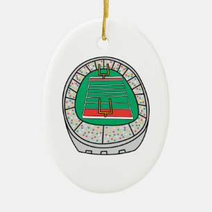 Fußballstadion Keramik Ornament