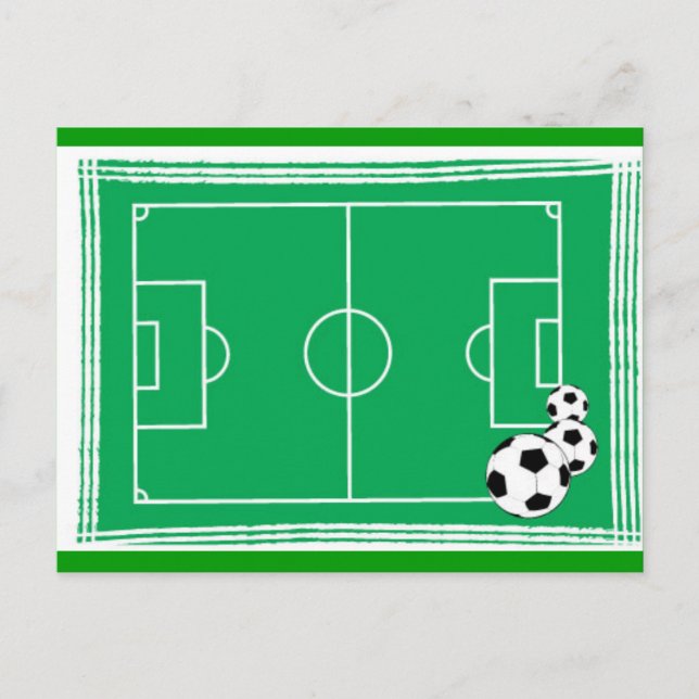 Fußballstadion Postkarte (Vorderseite)