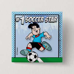 Fußballstar Button