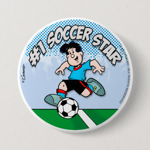 Fußballstar Button