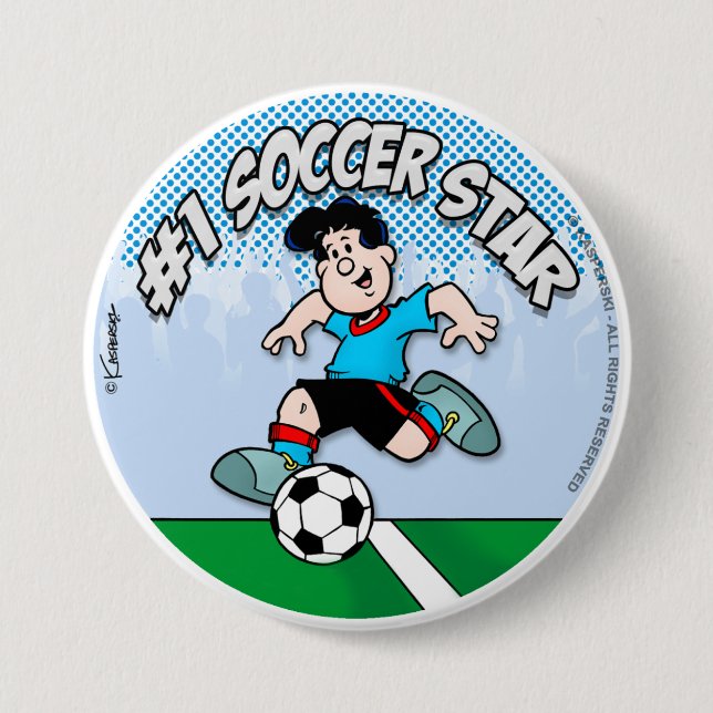 Fußballstar Button (Vorderseite)