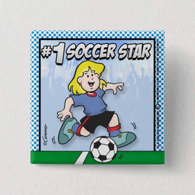 Fußballstar Button (Vorderseite)