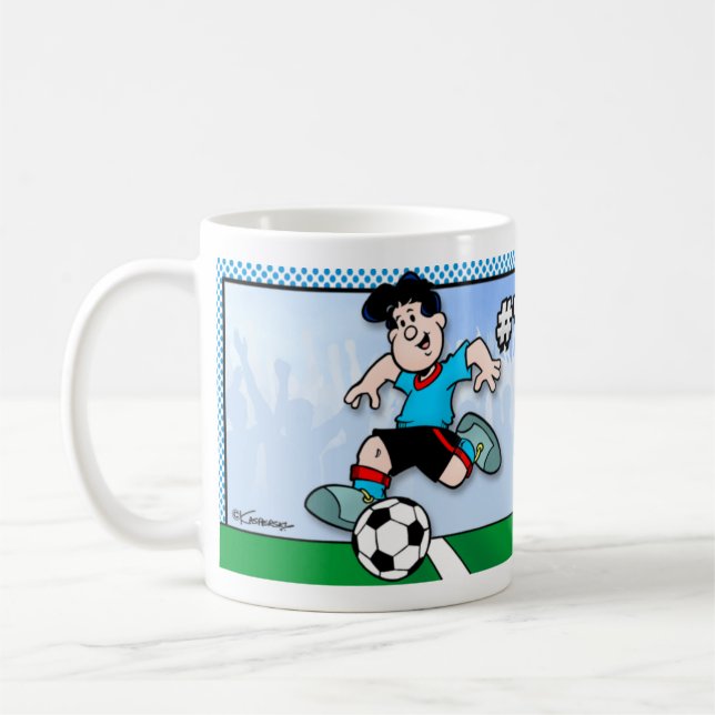 Fußballstar Kaffeetasse (Links)