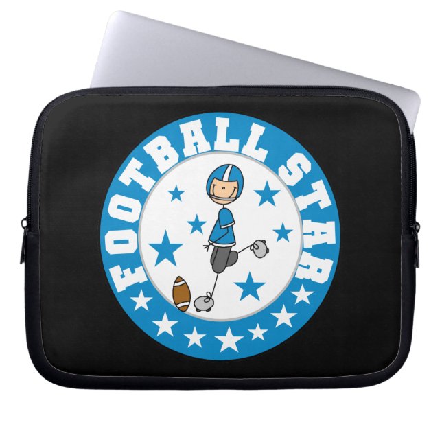 Fußballstar Laptopschutzhülle (Vorderseite)