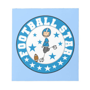 Fußballstar Notizblock