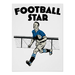 Fußballstar Poster