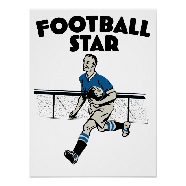 Fußballstar Poster (Vorderseite)