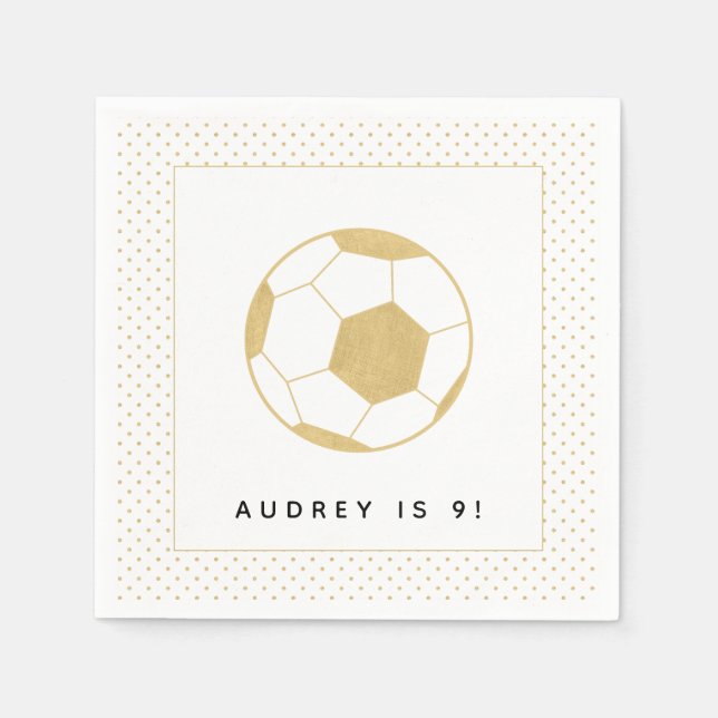 Fußballstar Serviette (Vorderseite)