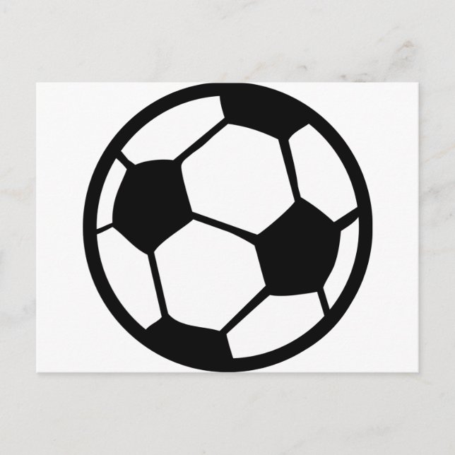 Fußballsymbol Postkarte (Vorderseite)