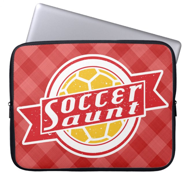 Fußballtante Laptopschutzhülle (Vorderseite)