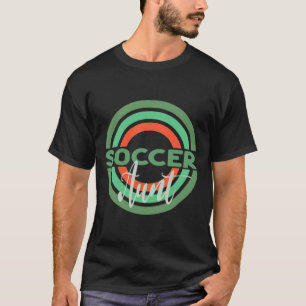 Fußballtante mit modernen Fußballkreisen T-Shirt