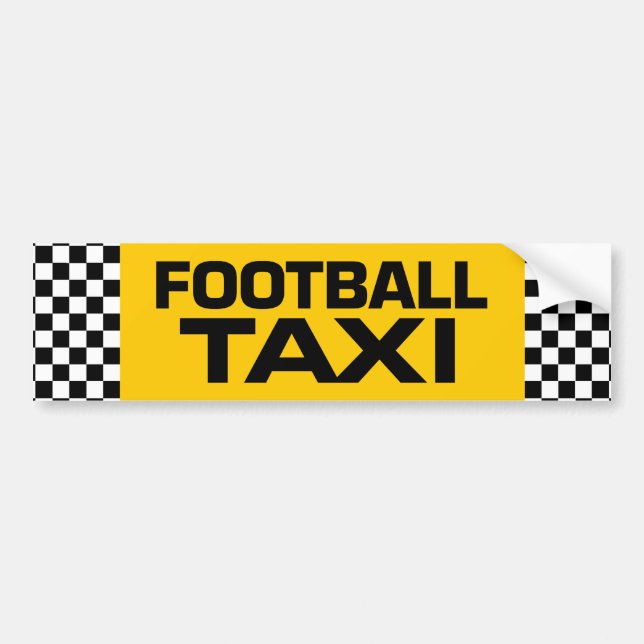 Fußballtaxi Autoaufkleber (Vorne)