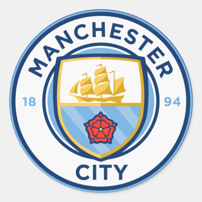 Fußballteam-Abzeichen Runder Aufkleber (Vorderseite)