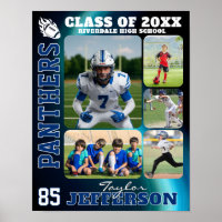 Fußballteam High School Sport Bildcollage