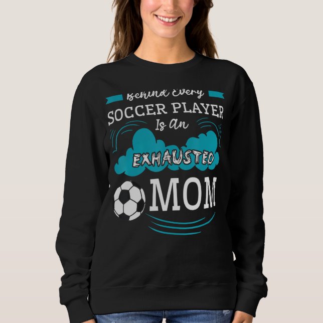 Fußballteam Mama Spielerin Muttertag Sweatshirt (Vorderseite)
