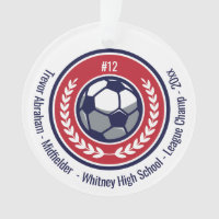 Fußballteam Red White Blue Modern