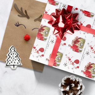 Fußballteam Santa Weihnachten  Geschenkpapier