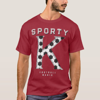 Fußballtextur Anfangs sportliche Typografie  T-Shirt