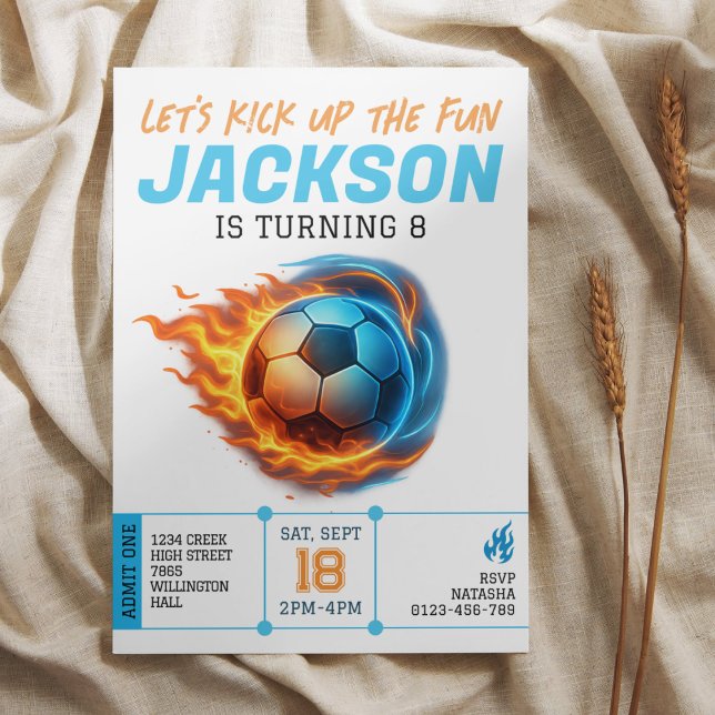 Fußballthemen Geburtstag Einladung (Von Creator hochgeladen)