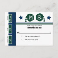 Fußballticket Hochzeit RSVP