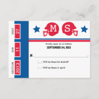 Fußballticket Hochzeit RSVP