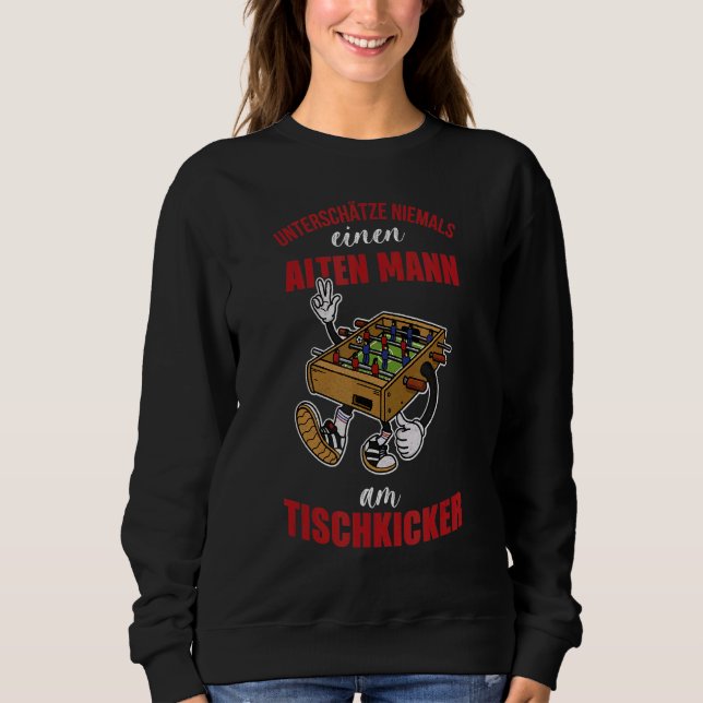Fußballtisch Fußballspielerpub 3 Sweatshirt (Vorderseite)