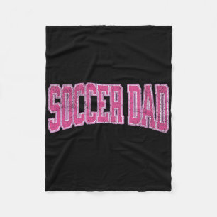 Fußballtochter Fußball Stolz Fußballvater Vater Fleecedecke