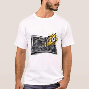Fußballtor-Grafik Fußballspieler Sports Gi T-Shirt