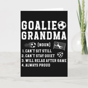 Fußballtorwart Oma Definition Fußball Keeper Großm Karte