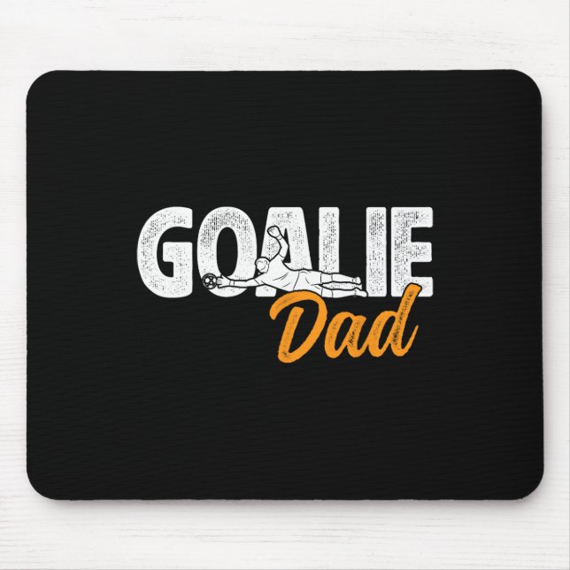 Fußballtorwart Papa eines Fußballtorhüters Vaters  Mousepad (Vorne)