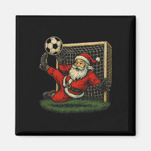 Fußballtorwart Weihnachtsmann Weihnachten Sport Ju Magnet