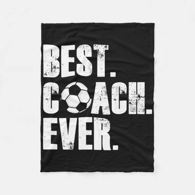 Fußballtrainer - Bester Trainer Aller Zeiten Fußba Fleecedecke (Vorderseite)