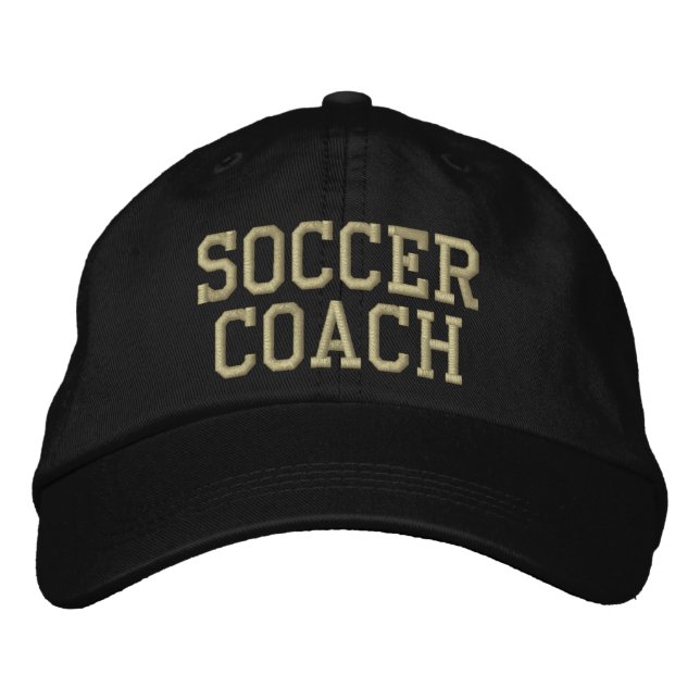 Fußballtrainer Bestickte Kappe (Vorderseite)