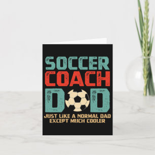 Fußballtrainer Dad Vatertagsgeschenk  Karte