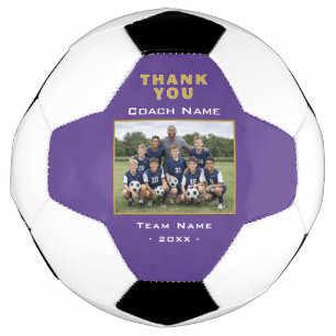 Fußballtrainer Danke Teamfoto Fußball