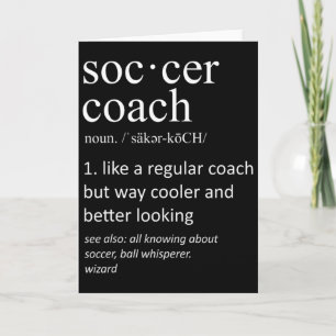 Fußballtrainer Definition Sport Lustiger Trainer Karte