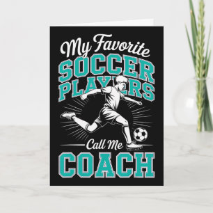 Fußballtrainer der Jungen Meine Lieblingsfußballsp Karte