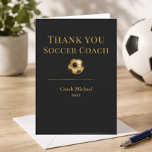 Fußballtrainer Elegant Schwarz Gold Team Würdigung