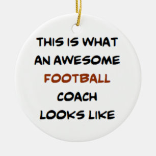 Fußballtrainer, großartig keramik ornament