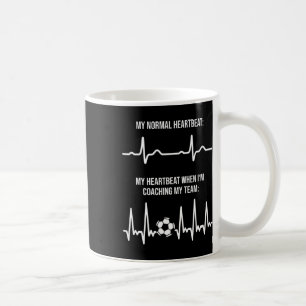 Fußballtrainer Herzschlag Trainer Gart Rate für Fu Kaffeetasse