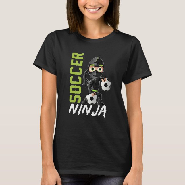 Fußballtrainer Ninja Player T-Shirt (Vorderseite)