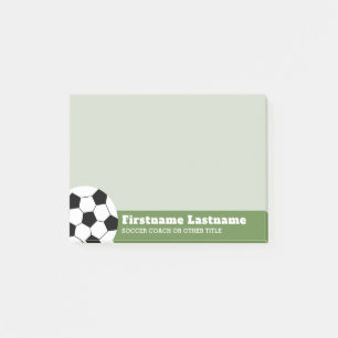 Fußballtrainer oder Lehrer - Moderner Zeichn Post-it Klebezettel